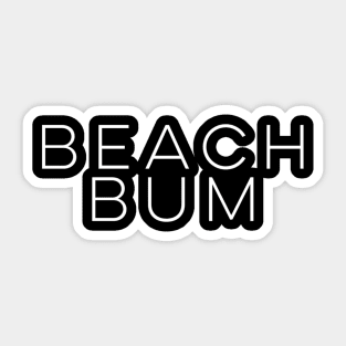 Beach Bum Beach Bum Grey Small Sticker